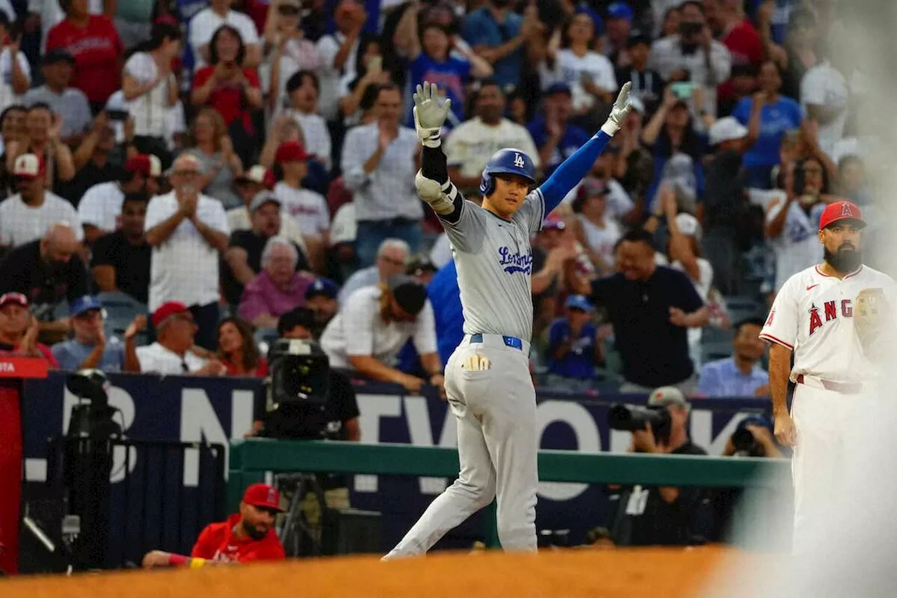 ドジャース・大谷 エンゼルスタジアム初凱旋！適時三塁打に両軍ファンから「MVP」