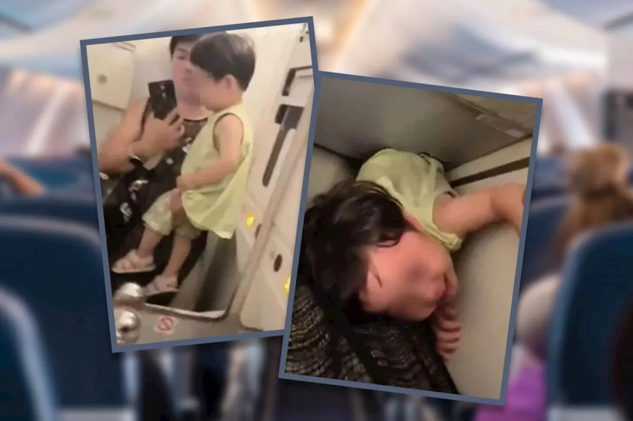 Two strangers lock noisy China toddler in plane toilet to discipline her, igniting heated debate