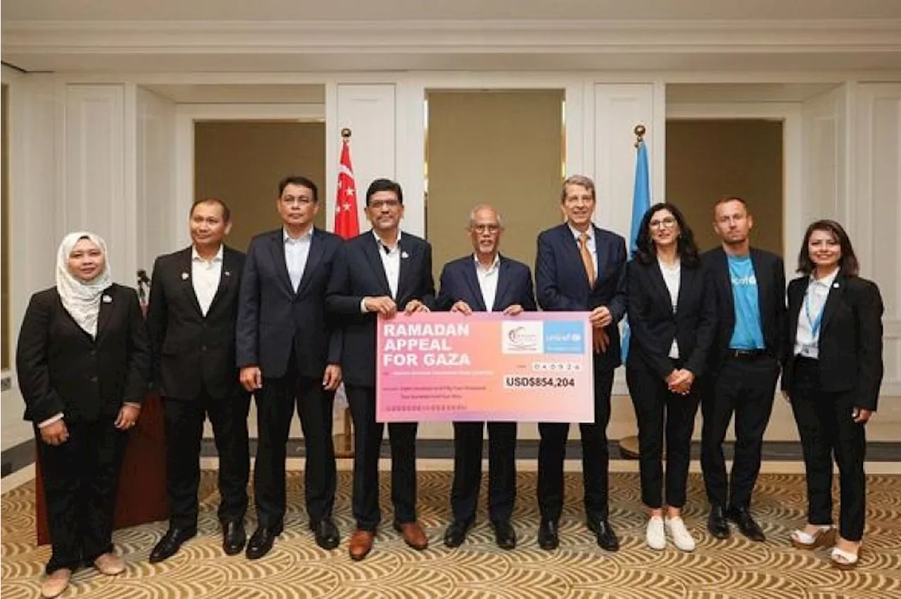 S’pore charity transfers final tranche of $1.1m raised during Ramadan for Gaza to Unicef