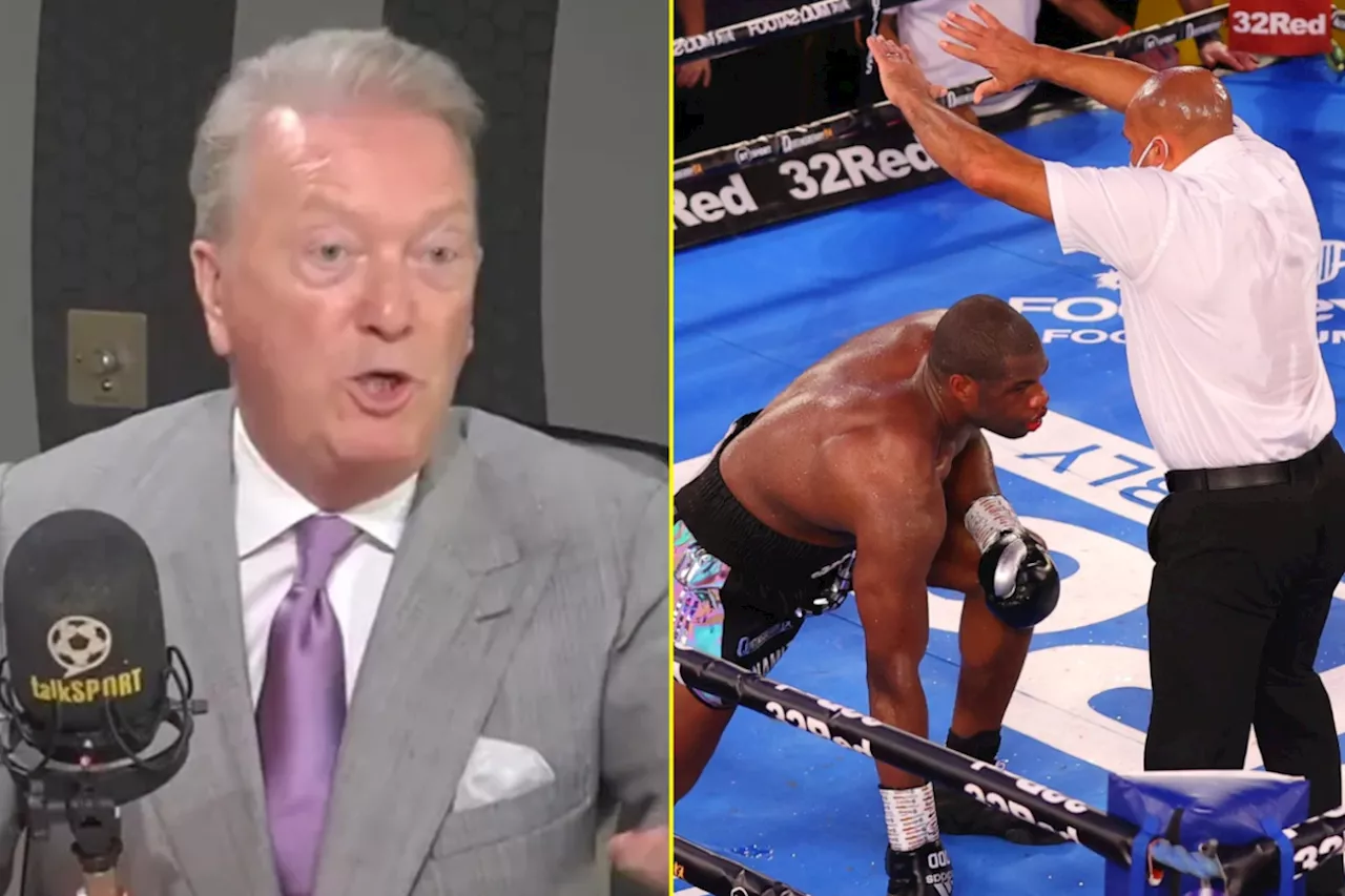 Frank Warren answers Eddie Hearn’s claim that Daniel Dubois ‘quit’ against Oleksandr Usyk and Joe Joyce...