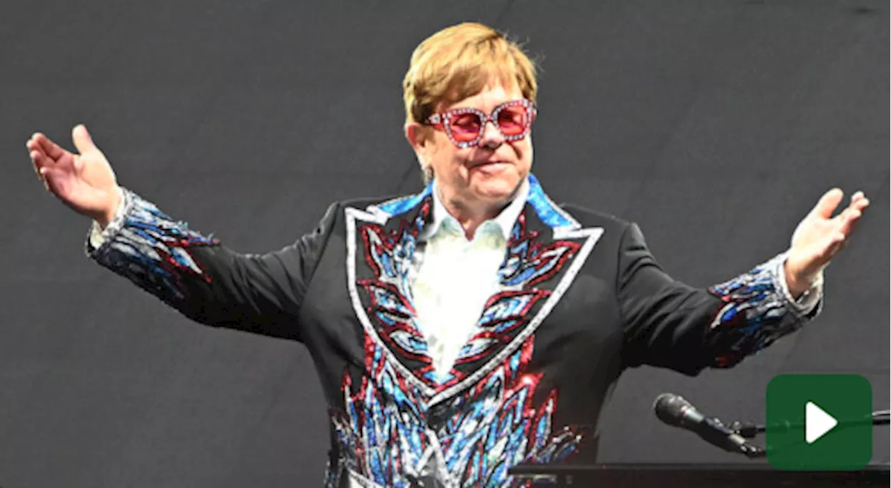 Elton John: 'Ho una grave infezione agli occhi, sono parzialmente cieco'