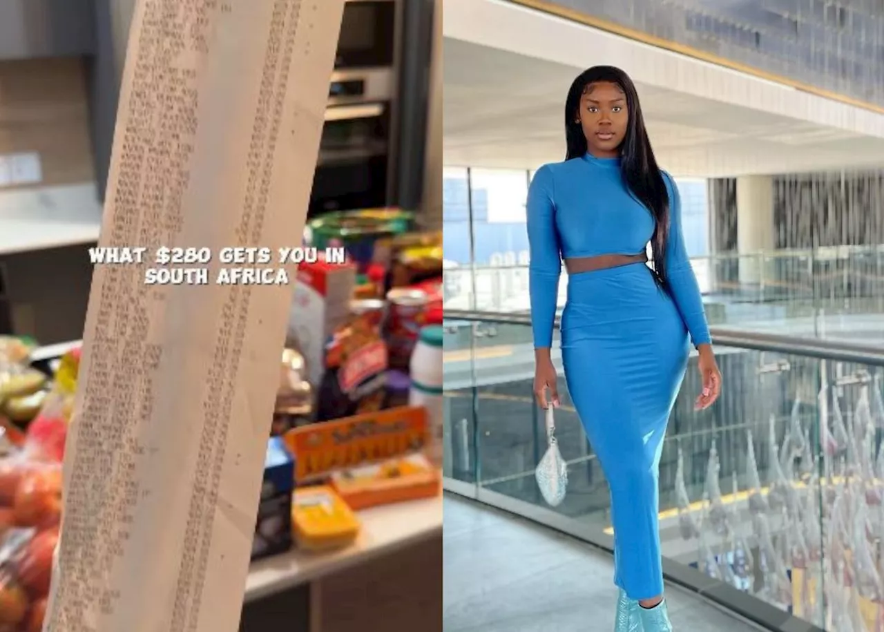 ‘I’m moving to SA’: UK vlogger reacts to Lerato Nxumalo’s R5000 grocery video