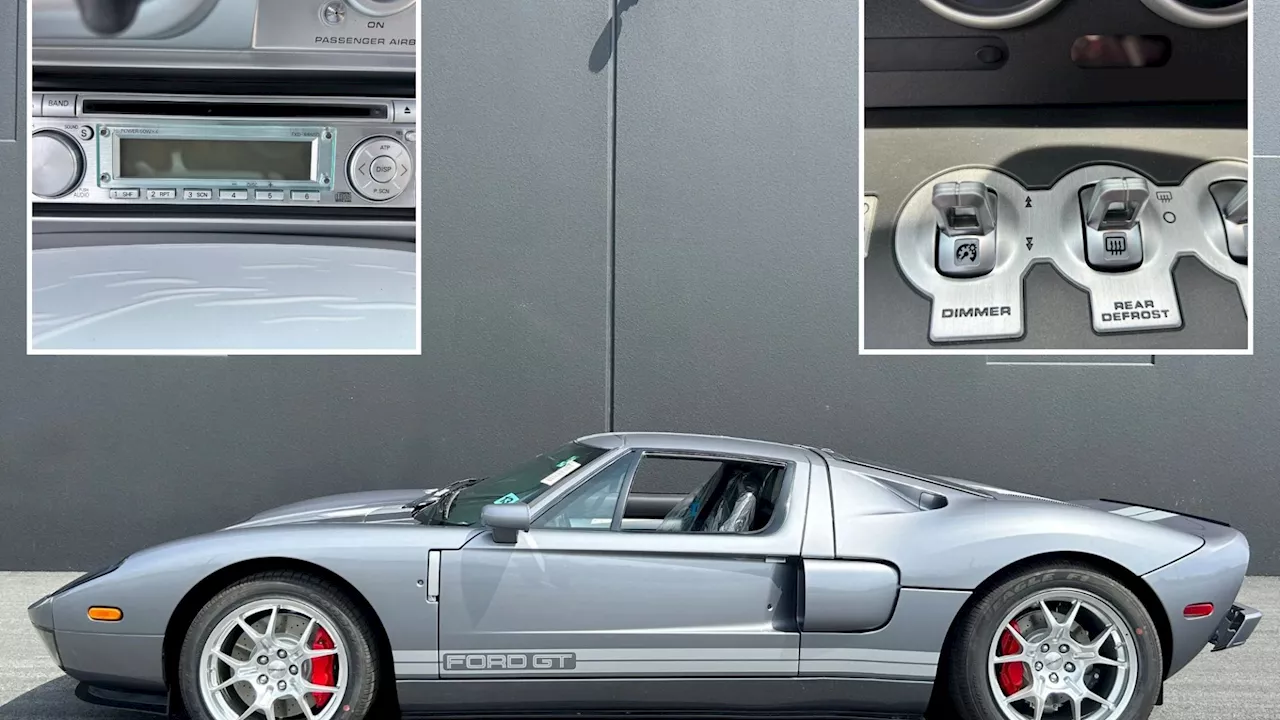 ‘Time capsule’ fast Ford that’s hardly been used in 18 years with ORIGINAL plastic packaging to sell for hu...