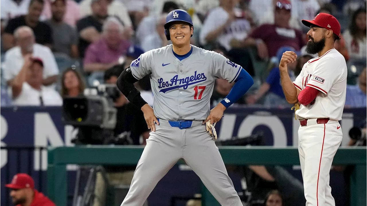 Ohtani returns to Anaheim with RBI triple in Dodgers' win over Angels