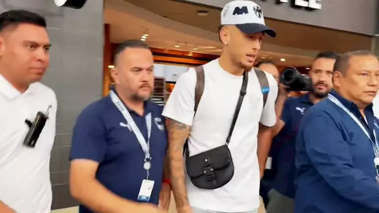 Lucas Ocampos llega a Monterrey para reportar con Rayados