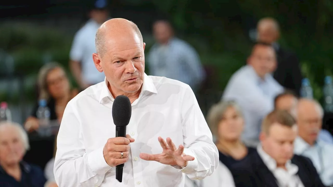 Bürgerdialog: Scholz sehr 'bedrückt' von Erstarken der AfD