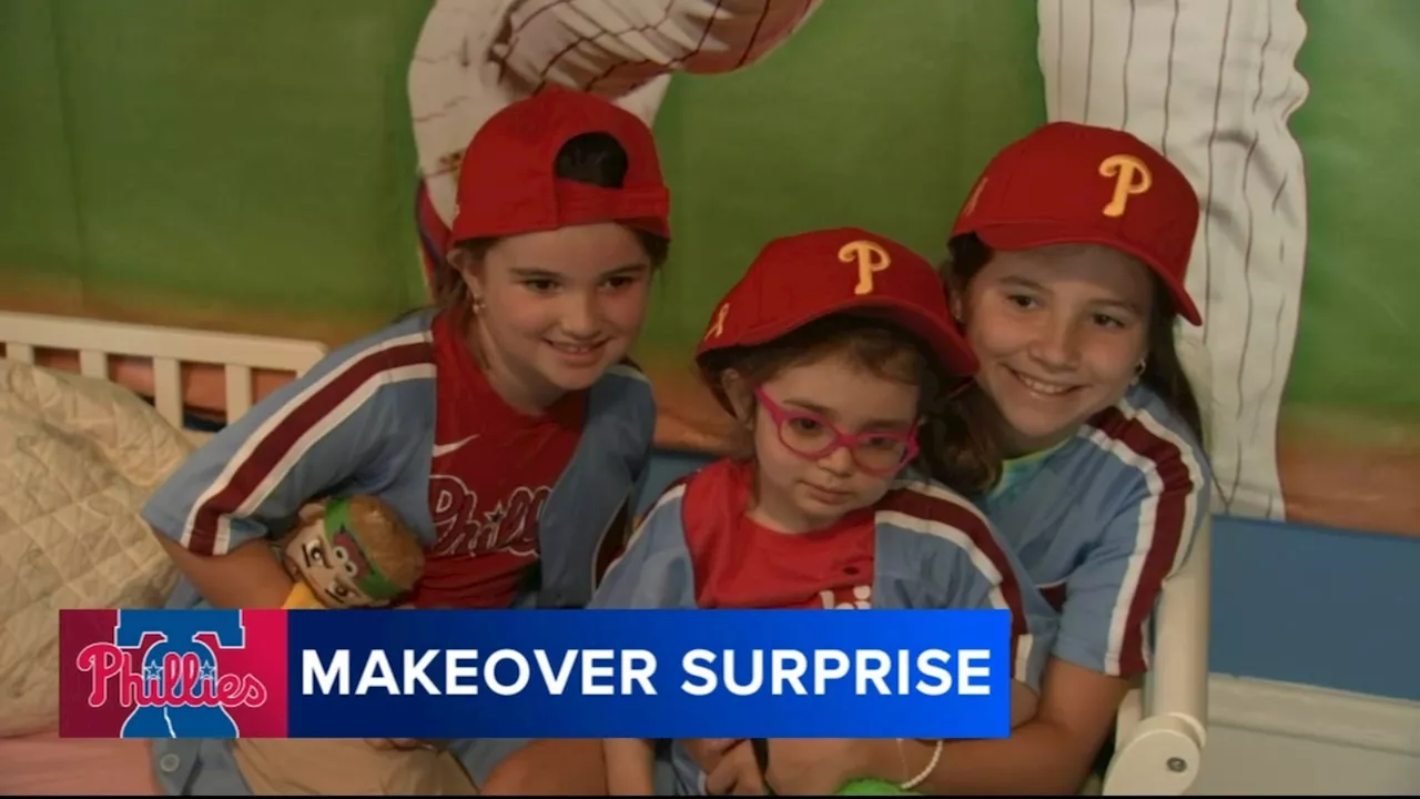 Phillies surprise 6-year-old brain cancer patient with room makeover in Delaware County