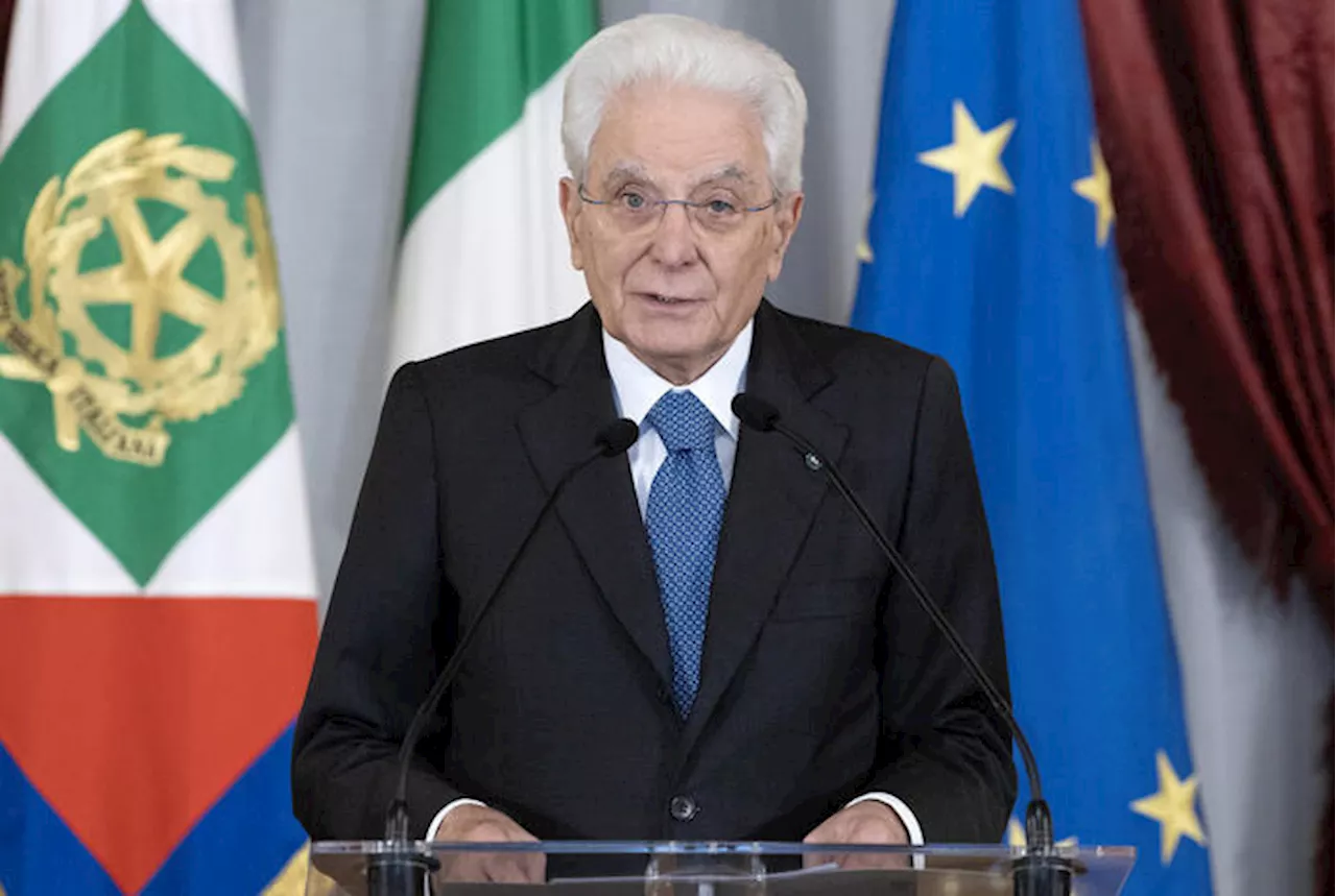 Il capo dello Stato, Sergio mattarella, apre il G7 dei Parlamenti a Verona