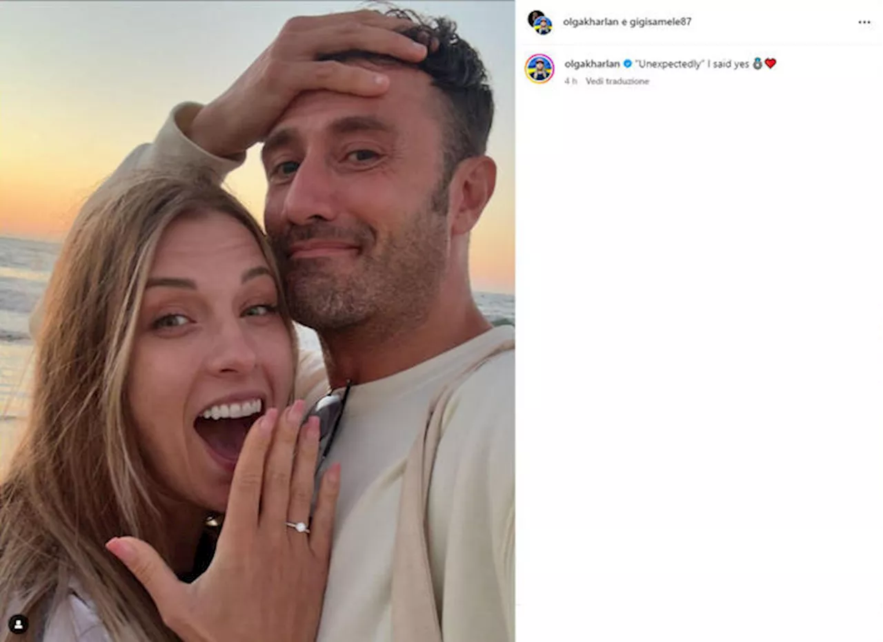 Scherma: Kharlan dice sì a Samele, su instagram la foto dell'anello