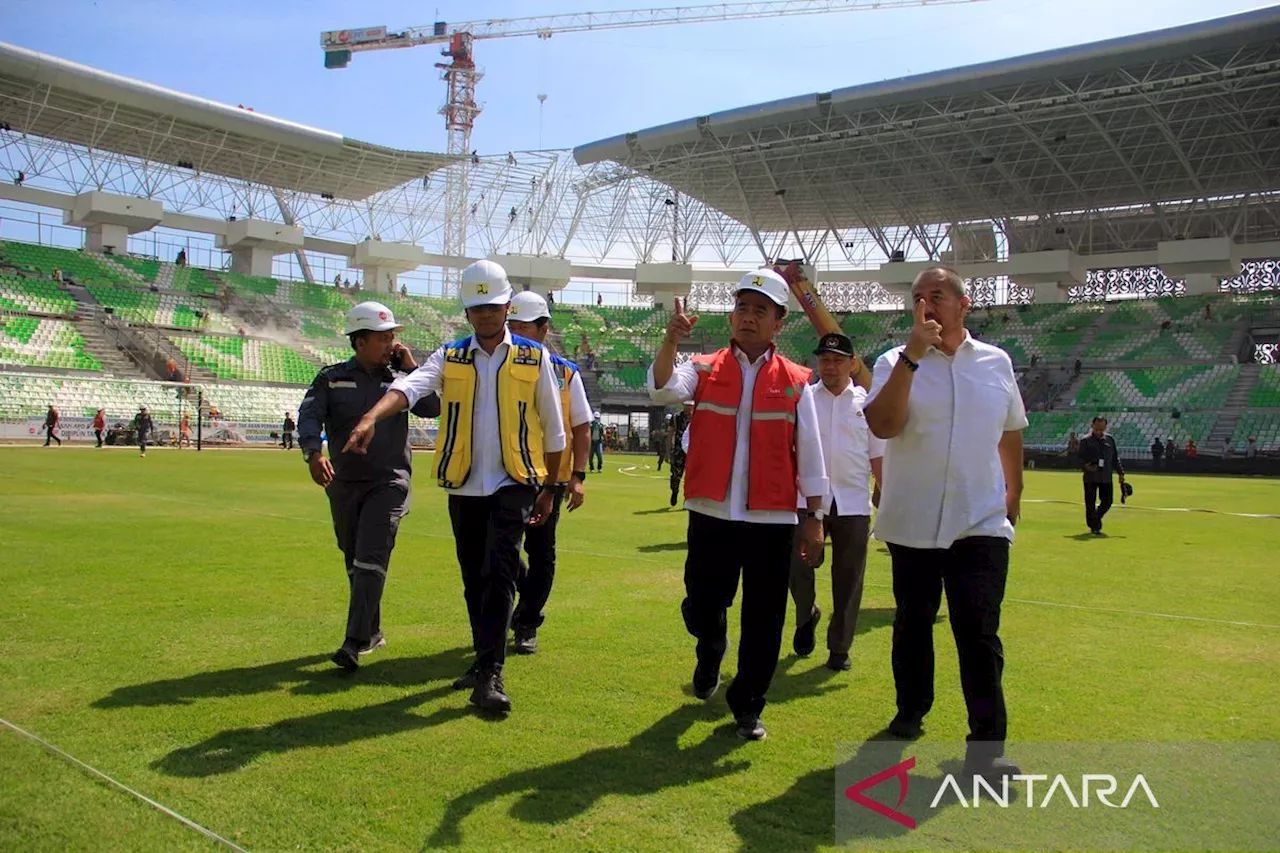 Progres pembangunan Stadion Utama Sumatera Utara untuk penutupan PON XXI Aceh-Sumut capai 90 persen