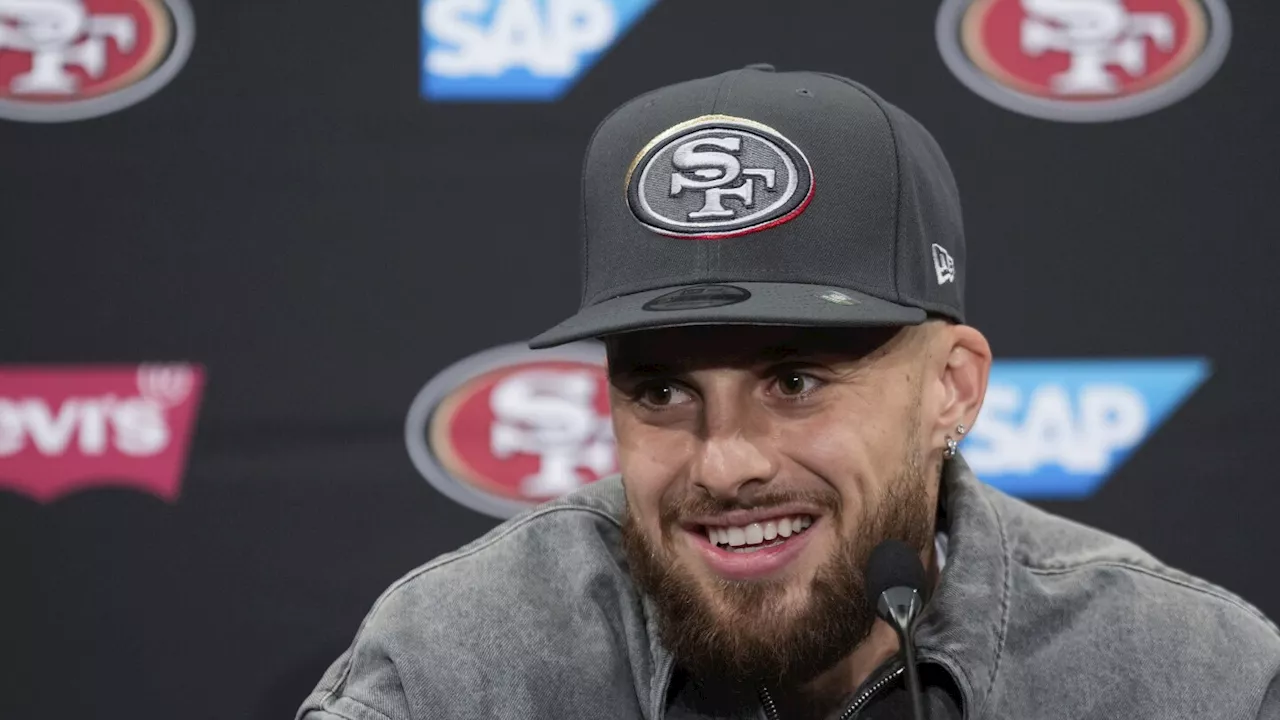 49ers rookie receiver Ricky Pearsall watches practice 5 days after shooting