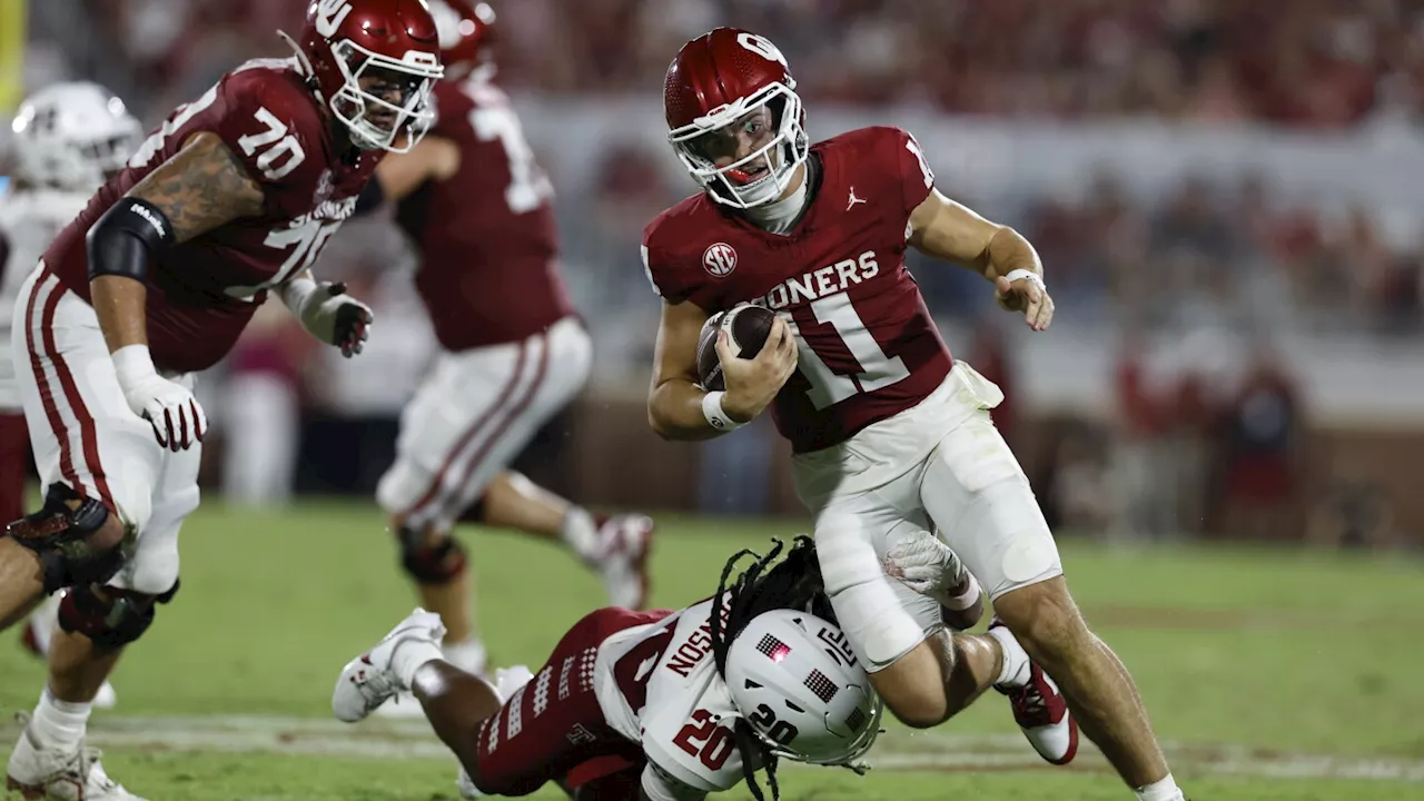 Jackson Arnold looks to follow 4 TD opener as No. 15 Oklahoma hosts Houston