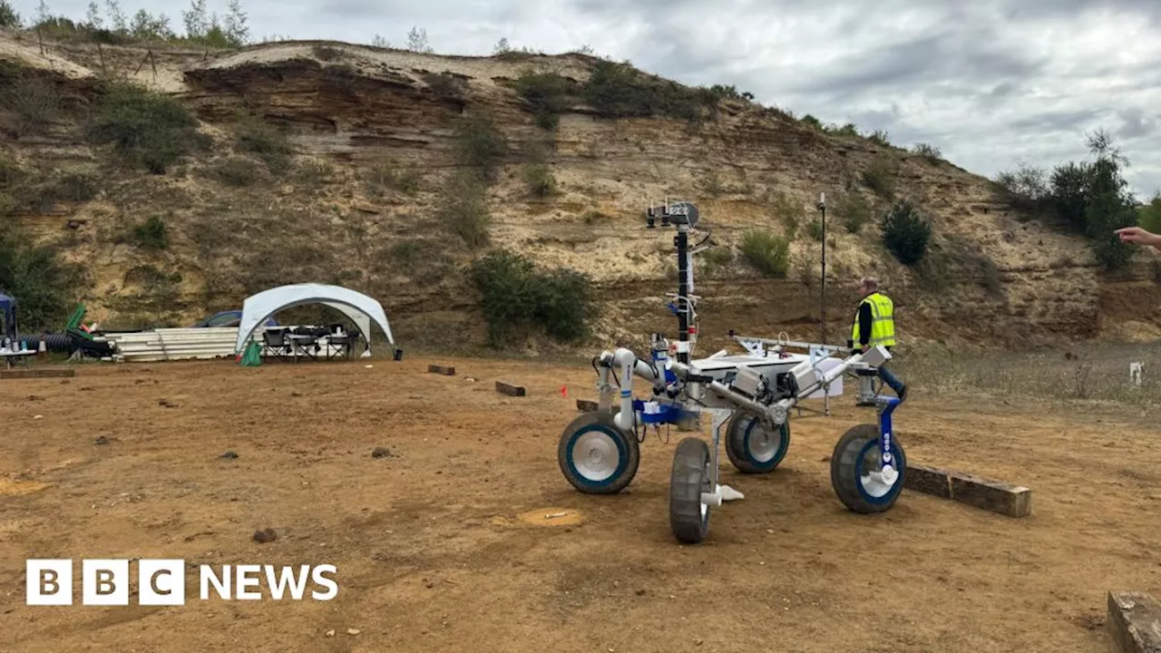 Bedfordshire quarry doubles as Moonscape for space rover trials