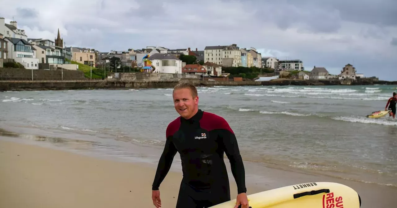 Mum's thanks after hero RNLI lifeguard saves two children in four minutes