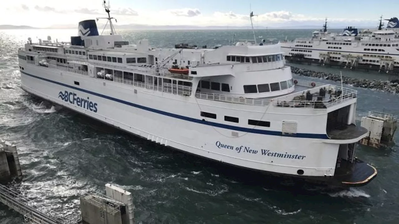 BC Ferries says propeller ‘sheared off’ boat, leaked 800 litres of oil, will be out of service until Sept. 30