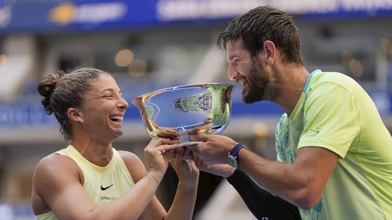 Us Open, Errani e Vavassori vincono la finale del doppio misto: è la prima coppia italiana a vincere uno Slam in questa specialità