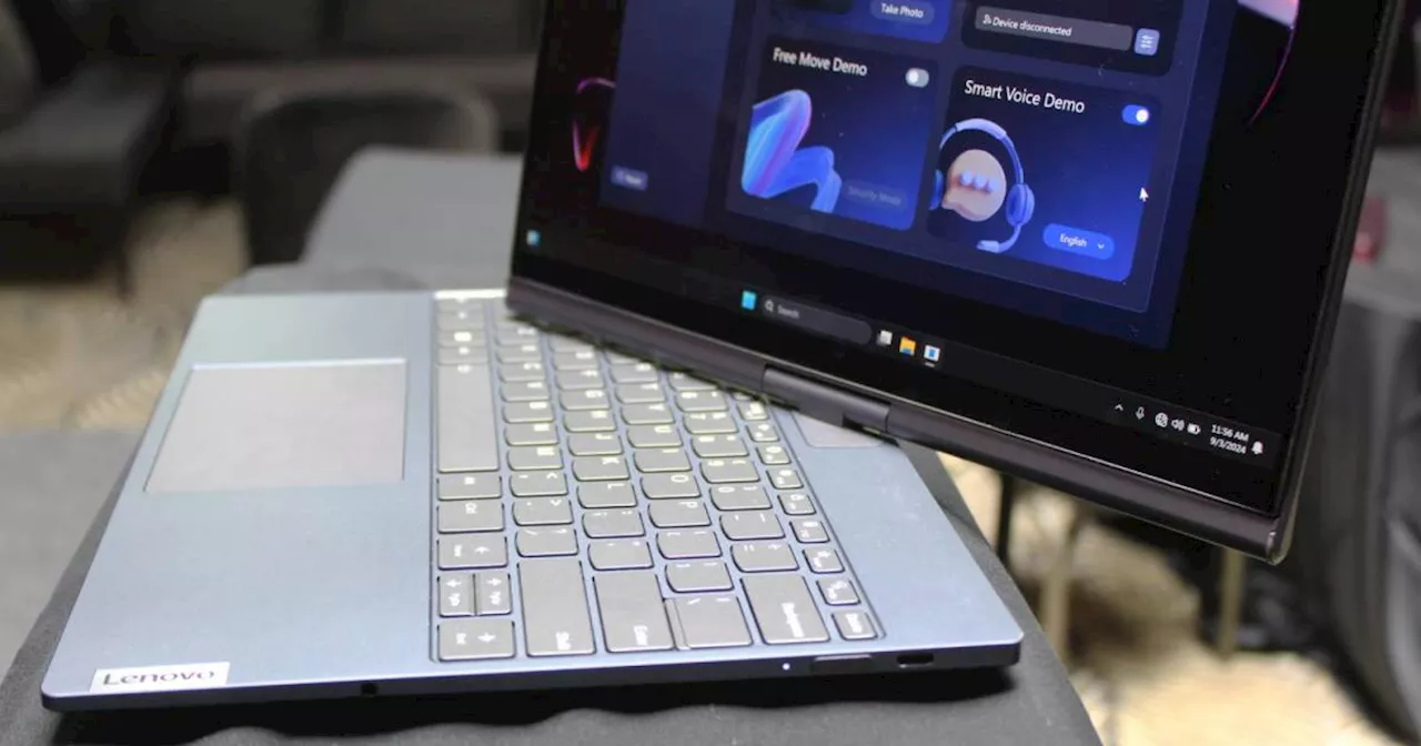 This new Lenovo laptop opens and contorts itself with a voice command