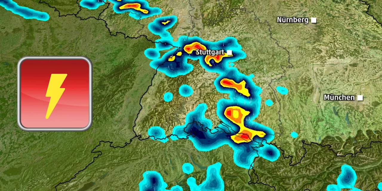 Gewitter bringen heute nochmal Starkregen und Hagel in den Süden