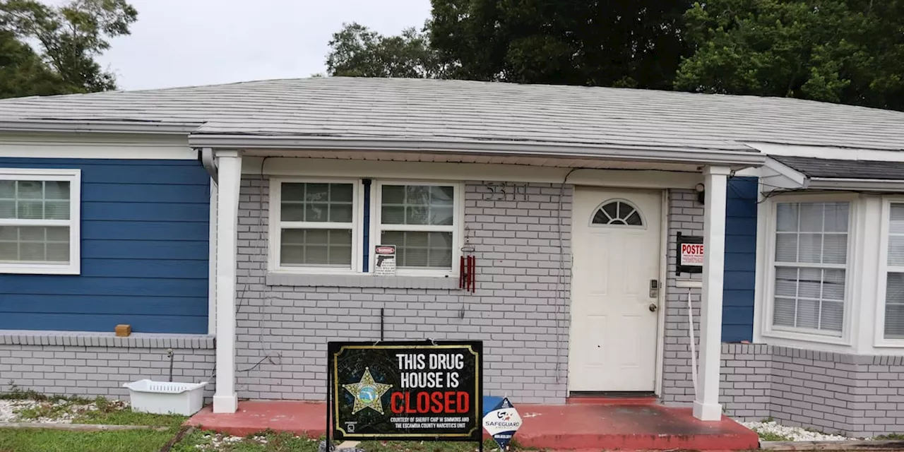 Escambia County law enforcement shuts down 3 alleged drug houses in Florida