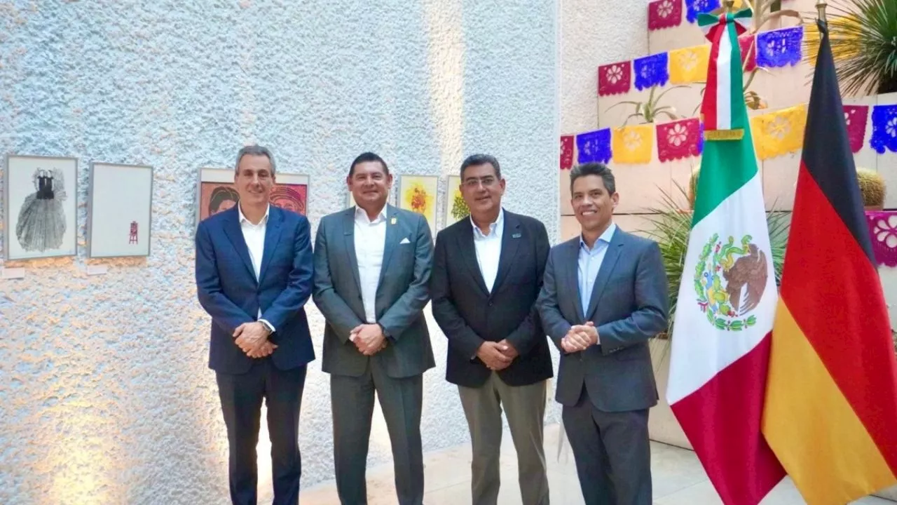 Sergio Salomón, Alejandro Armenta y Pepe Chedraui promueven cooperación comercial con Volkswagen en el marco de 'Invest Puebla'