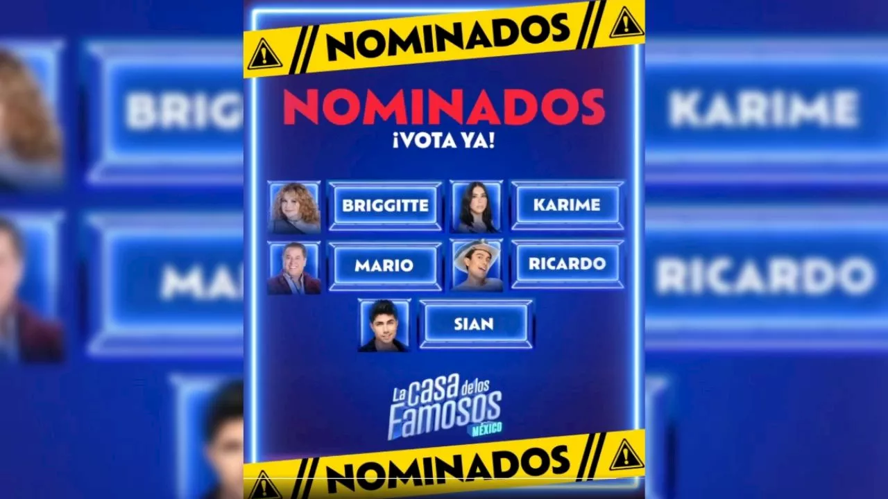 Sian, Mario, Briggitte, Karime y Ricardo son los nominados en La Casa de los Famosos México