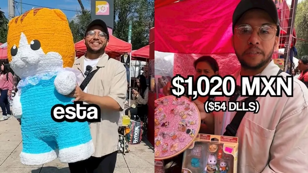 Tiktoker gasta más de 9 mil pesos en Ternurines para llenar una piñata enorme, ¿cuándo y dónde la partirá?