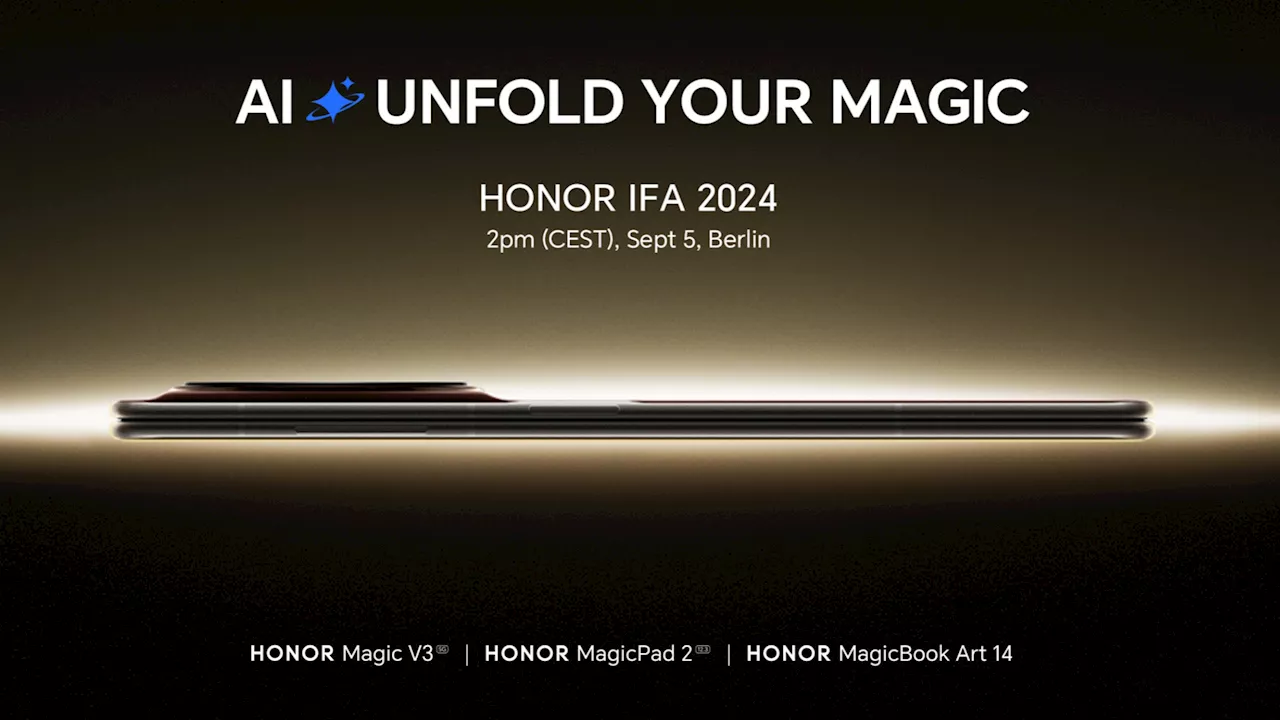 How to watch this afternoon’s HONOR IFA 2024 press conference