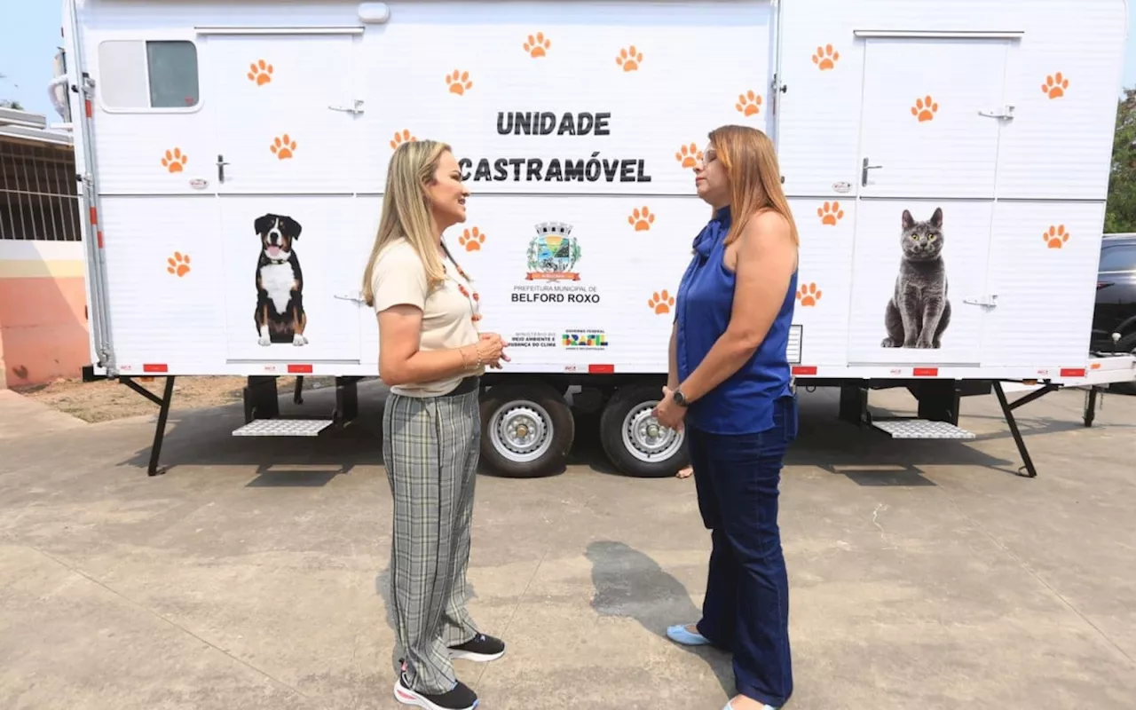 Secretaria da Defesa dos Animais de Belford Roxo ganha quatro castramóveis