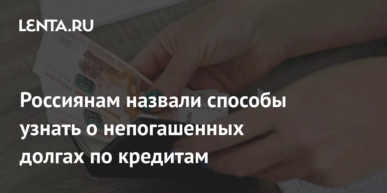 Россиянам назвали способы узнать о непогашенных долгах по кредитам