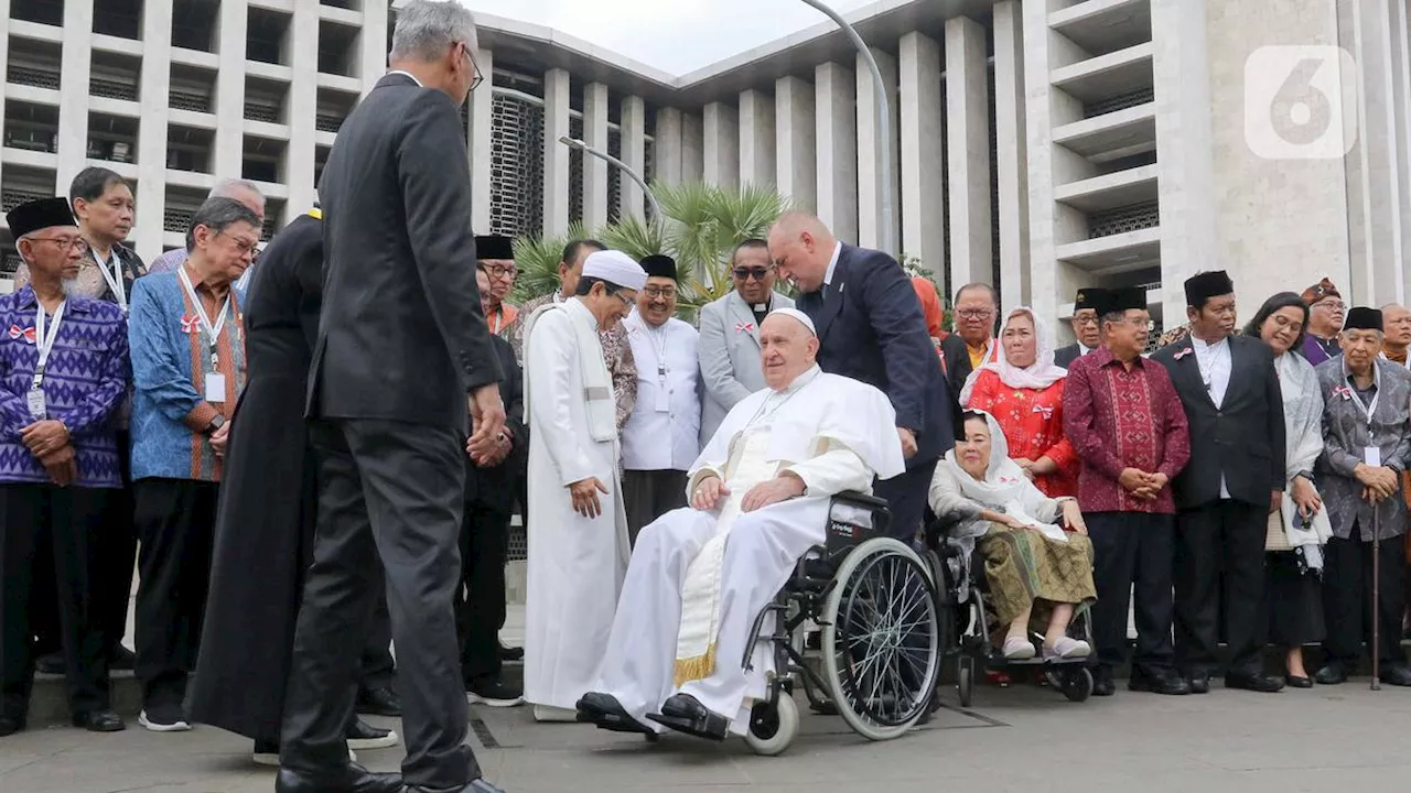 Dua Pesan Paus Fransiskus di Masjid Istiqlal: Pencarian Tuhan dan Perkuat Ikatan Persaudaraan