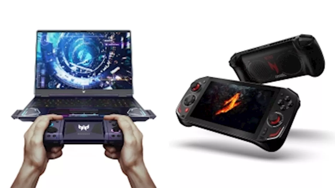 Acer's new gaming gear: Nitro Blaze 7 handheld, laptop with inbuilt detachable controllers (VIDEO)