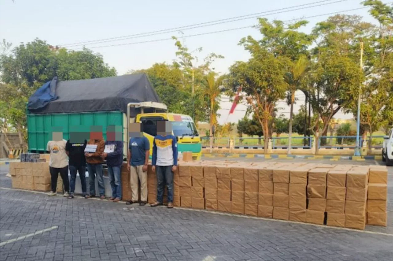 Bea Cukai Pasuruan Tindak 1,5 Juta Batang Rokok Ilegal dalam Truk Tujuan Jawa Barat