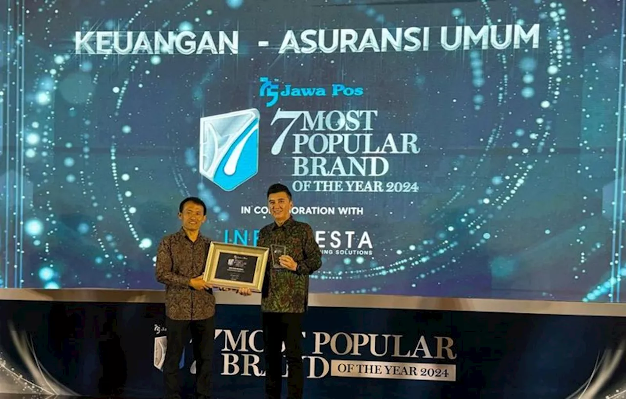 BRI Insurance Raih Penghargaan 7 Most Popular Brand Of The Year 2024