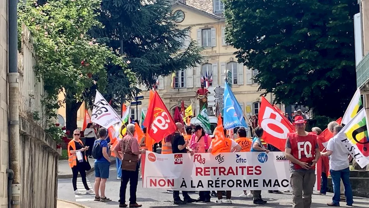 Lozère : encore 550 personnes selon la police, 800 selon les syndicats, contre la réforme des retraites