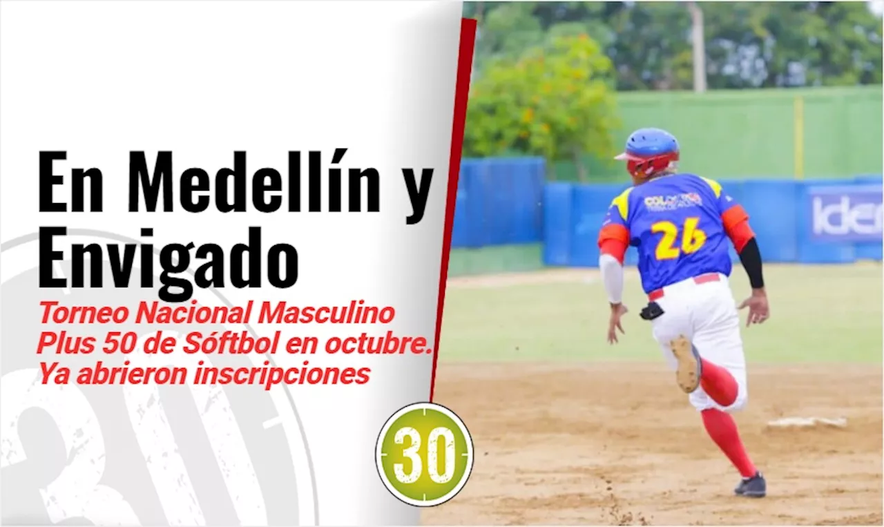 Medellín y Envigado, sedes para el Torneo Nacional Masculino Plus 50 de Sóftbol