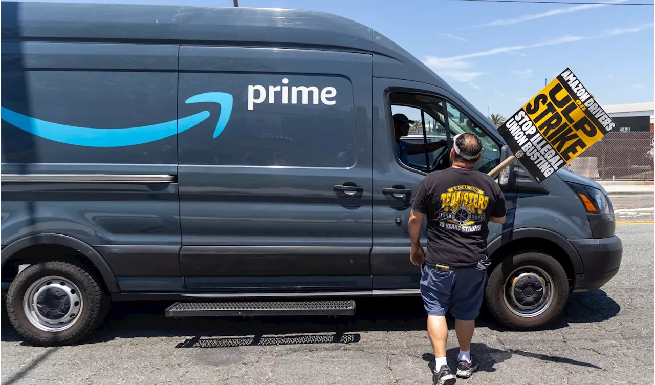 Amazon is ‘joint employer' of some contracted delivery drivers, labor group says