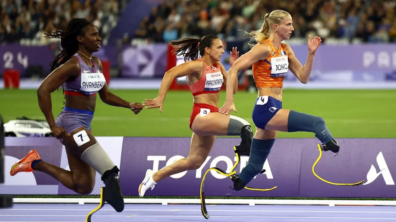 1-2-3'tje Jong, Alkemade en Van Gansewinkel lonkt op paralympische 100 meter sprint