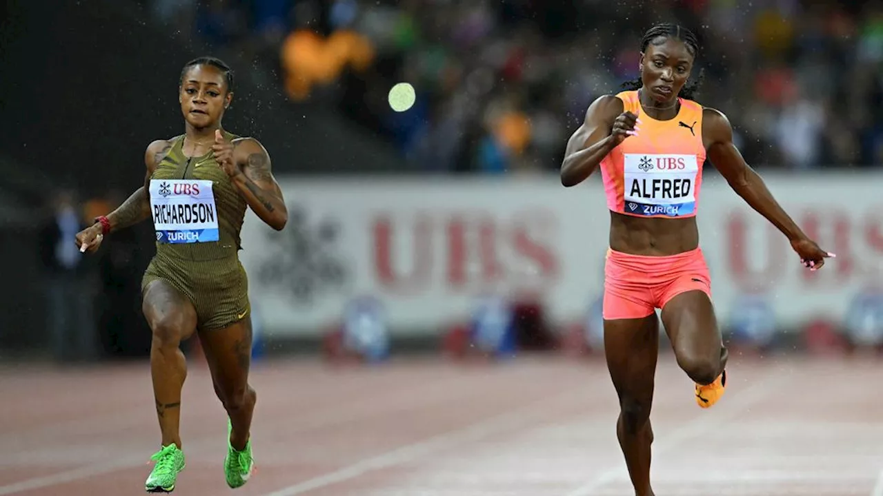 Richardson neemt revanche op Alfred, Visser naar finalewedstrijd Diamond League