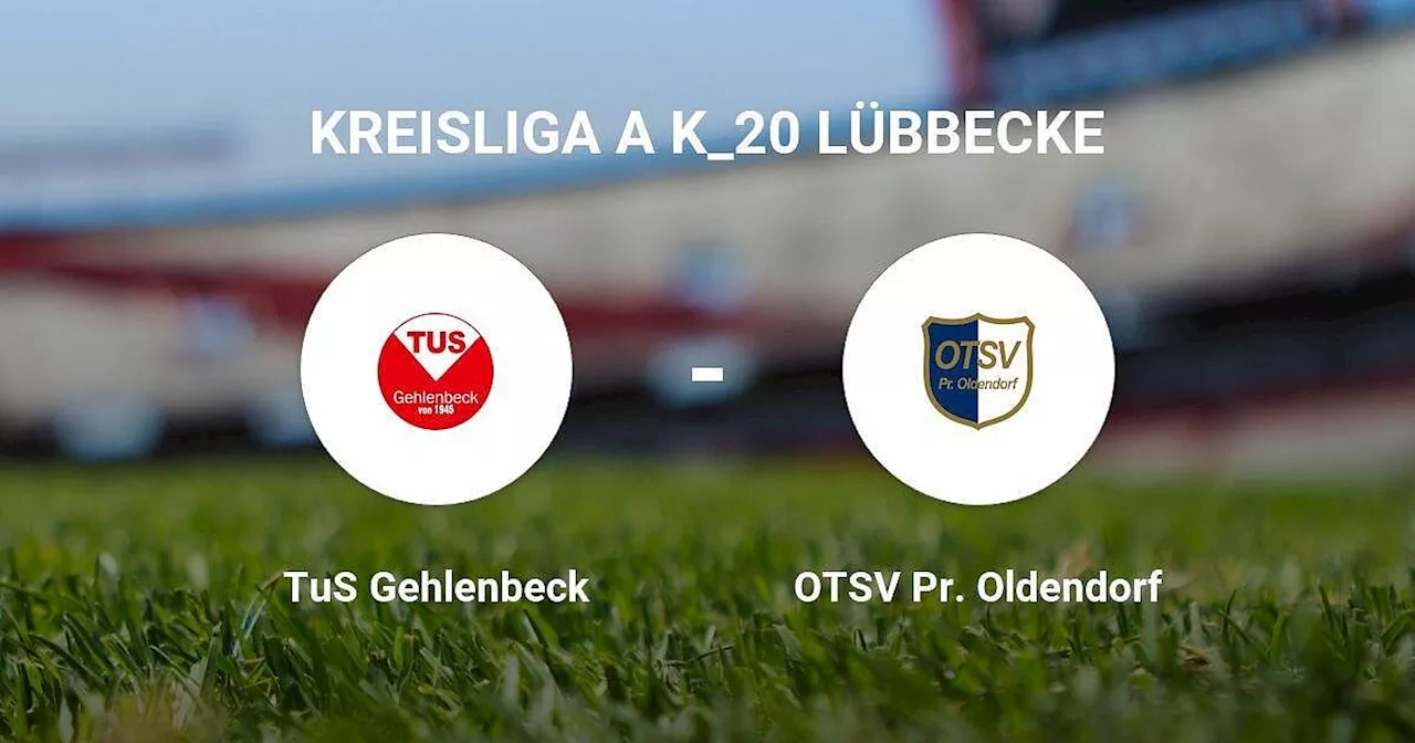 Kantersieg für TuS Gehlenbeck gegen OTSV Pr. Oldendorf