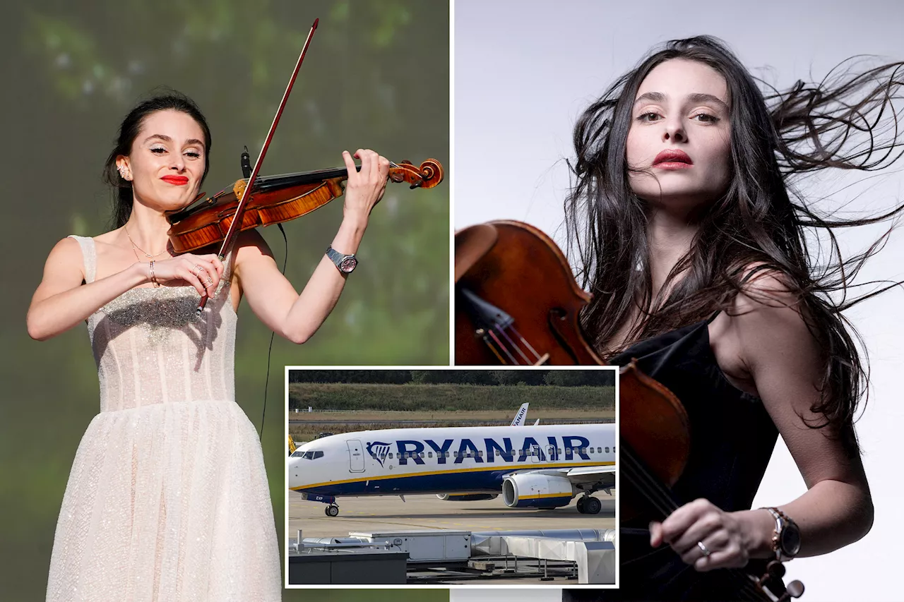 Award-winning violinist Esther Abrami denied boarding Ryanair flight with 200-year-old instrument as staff issued harsh ultimatum: 'I begged them'