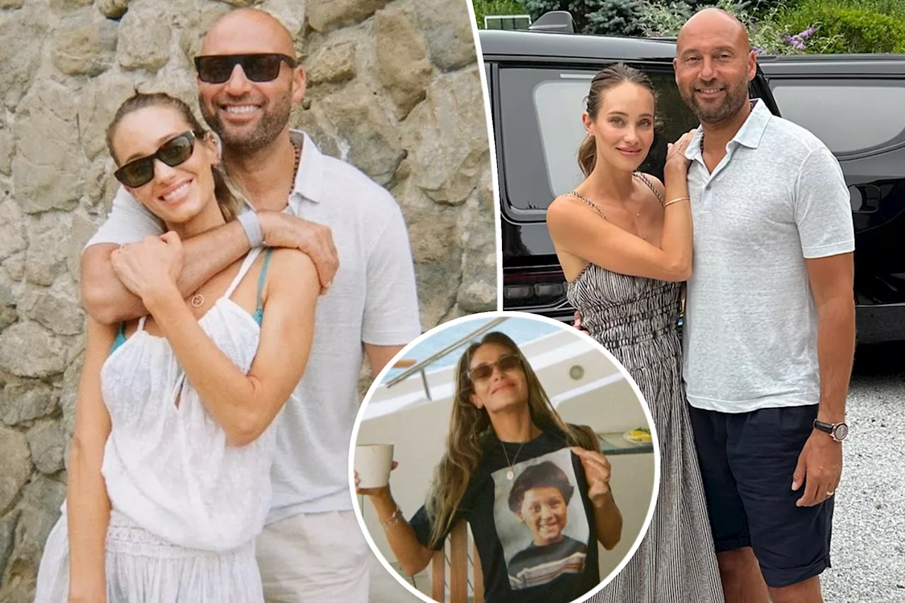 Derek Jeter cozies up to wife Hannah in rare personal photos from 'great summer' vacation