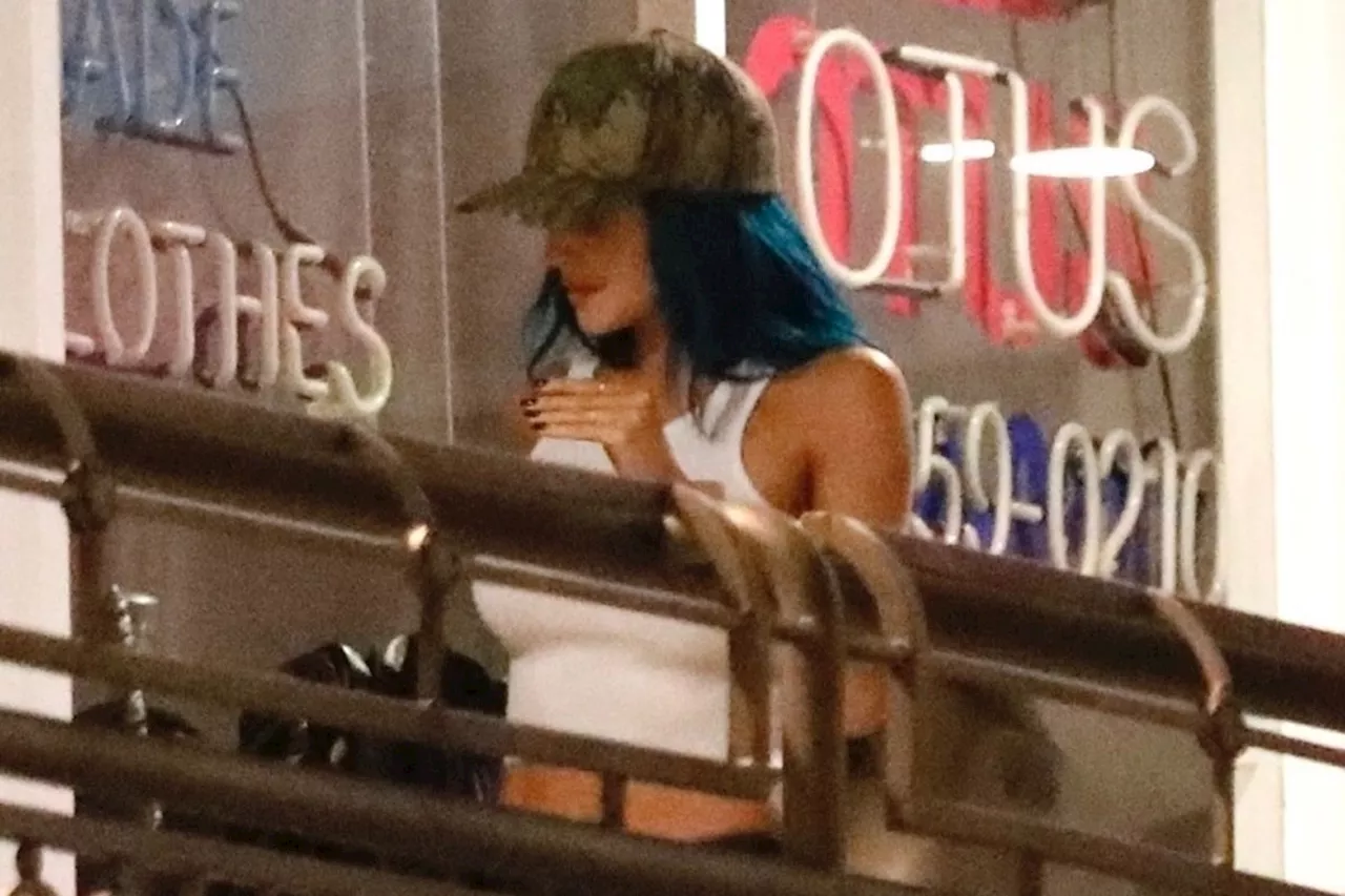 Kylie Jenner Revives 'King Kylie' with Blue Hairstyle During Night Out in L.A.