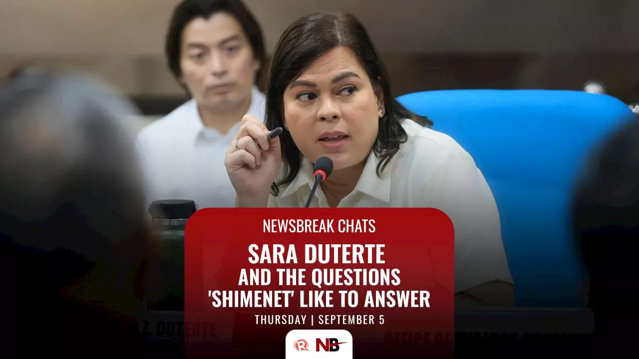 Newsbreak Chats: Sara Duterte and the questions ‘shimenet’ like to answer