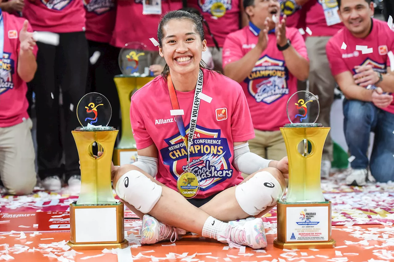 Sands to stardom: Bernadeth Pons happy to see beach volley work result in PVL MVP awards