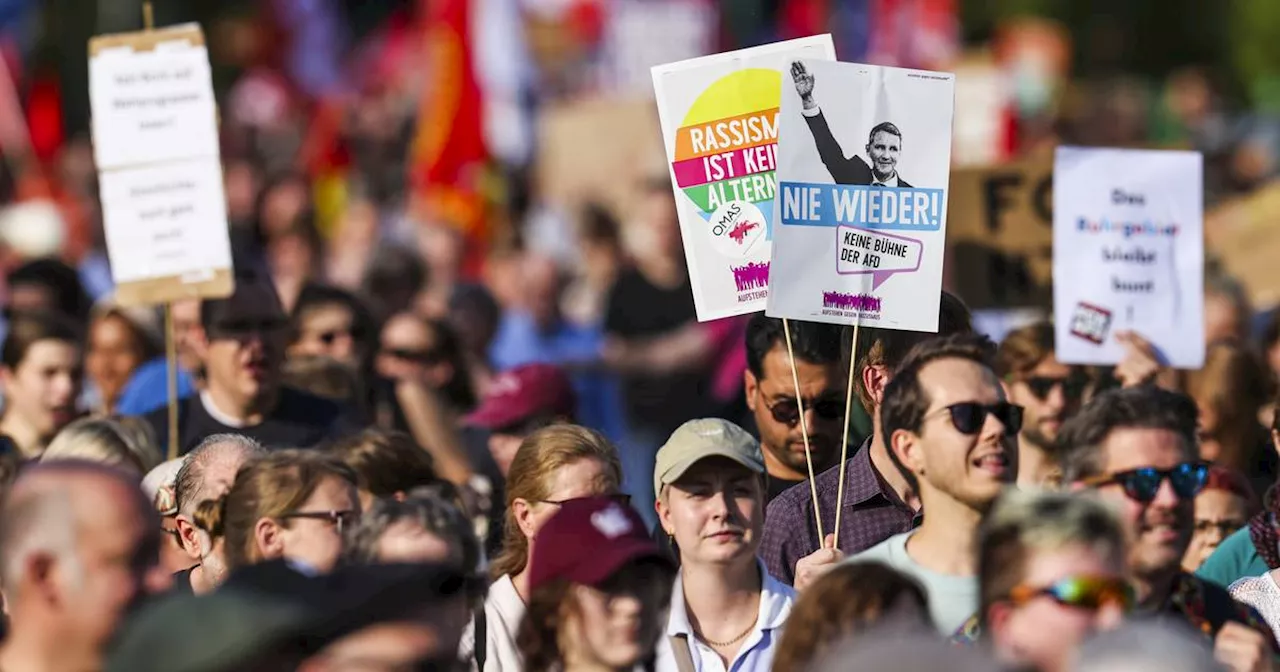 Essen: Tausende protestieren gegen Veranstaltung von AfD-Politikern