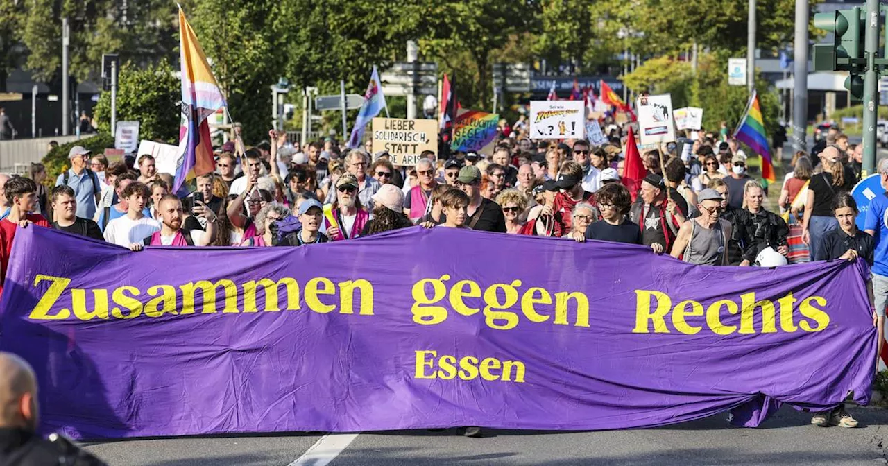 Kundgebung und Aktionen: So war der Protest gegen den AfD-„Bürgerdialog“ in Essen