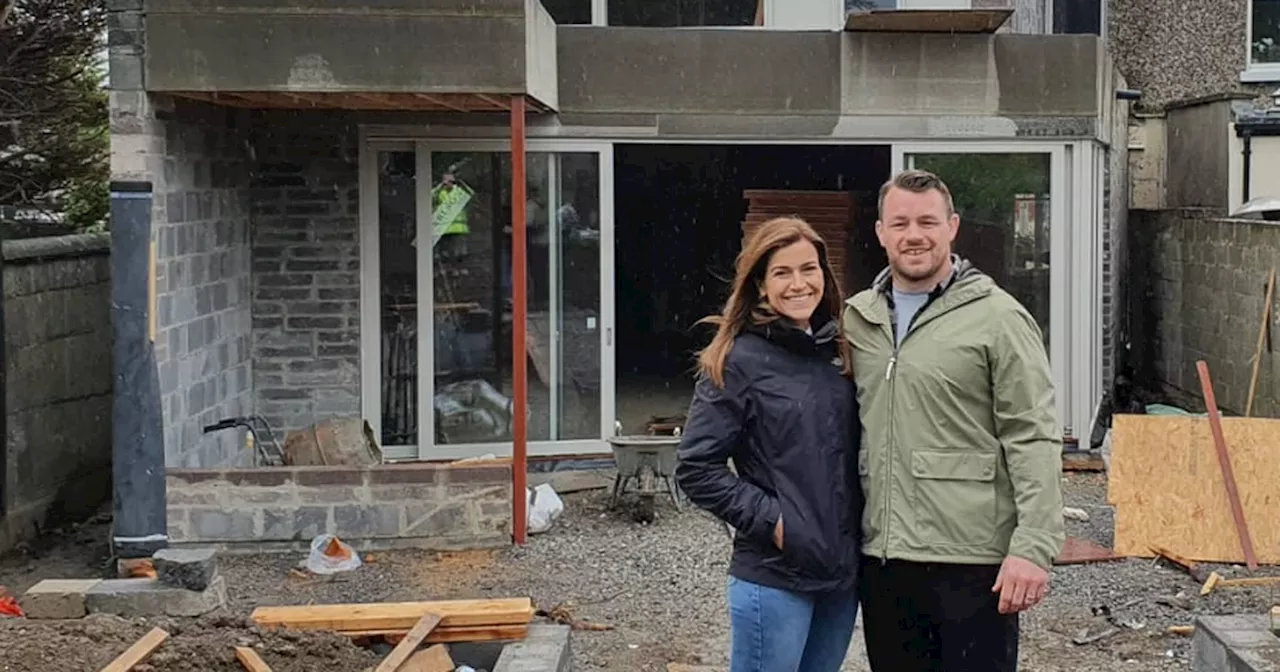 Inside Ireland rugby star Cian Healy's home renovations and garden with outdoor fireplace