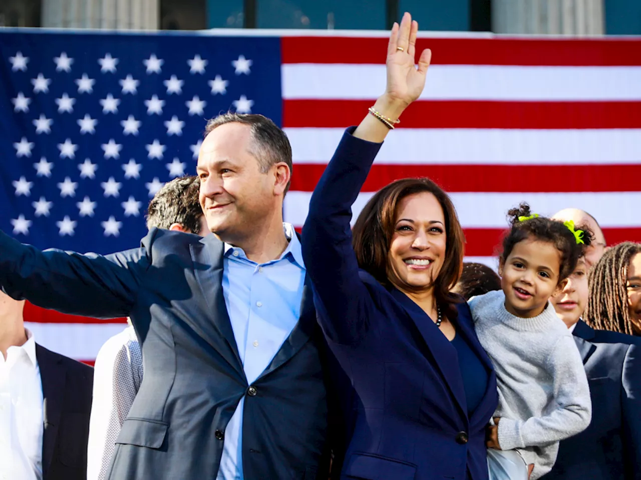 16 Adorable Photos of Kamala Harris & Doug Emhoff’s Relationship & Blended Family Through the Years