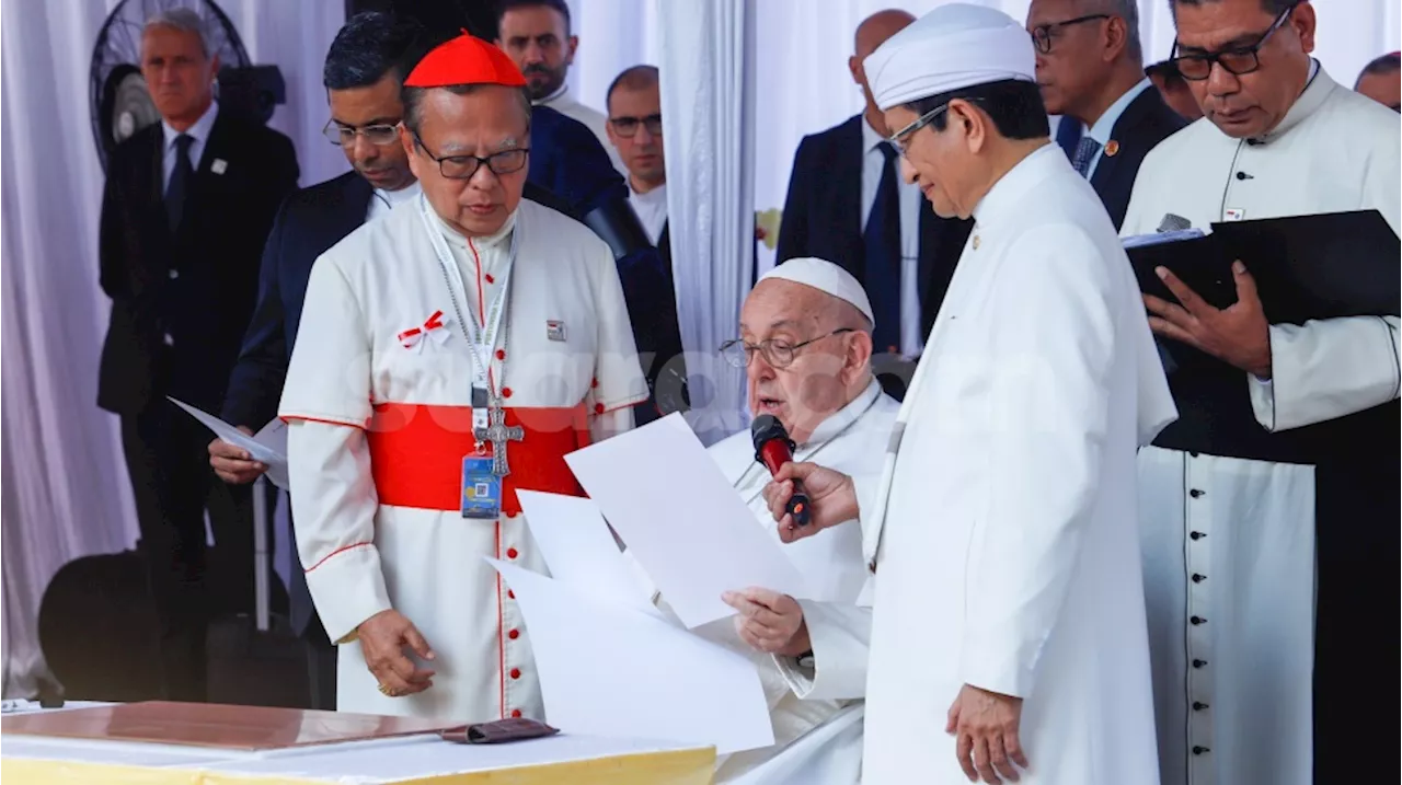 Paus Fransiskus Ikut Deklarasi Istiqlal Bersama Tokoh Lintas Agama, Ini Empat Poin Pentingnya