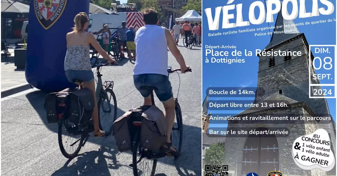 L’édition 2024 de Vélopolis, à Dottignies, permettra de redécouvrir la Cité de la Main via un circuit de 14km